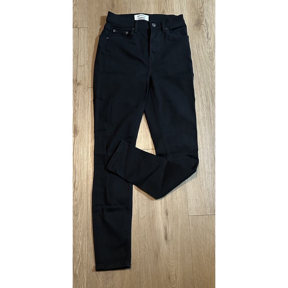 Reformation Jeans Women's High & Skinny Dark Black Wash Denim - Size 25